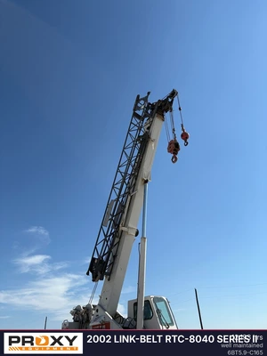 Used 2002 LINK-BELT RTC-8040 SERIES II Rough Terrain Cranes Texas US | Proxy Equipment #1438826