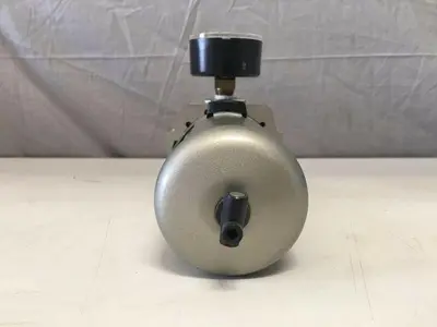 USED PRESSURE REGULATION SYSTEM W/ NORGREN R22-405-RNMA, DWYER FLOW METER & 316 VALVE