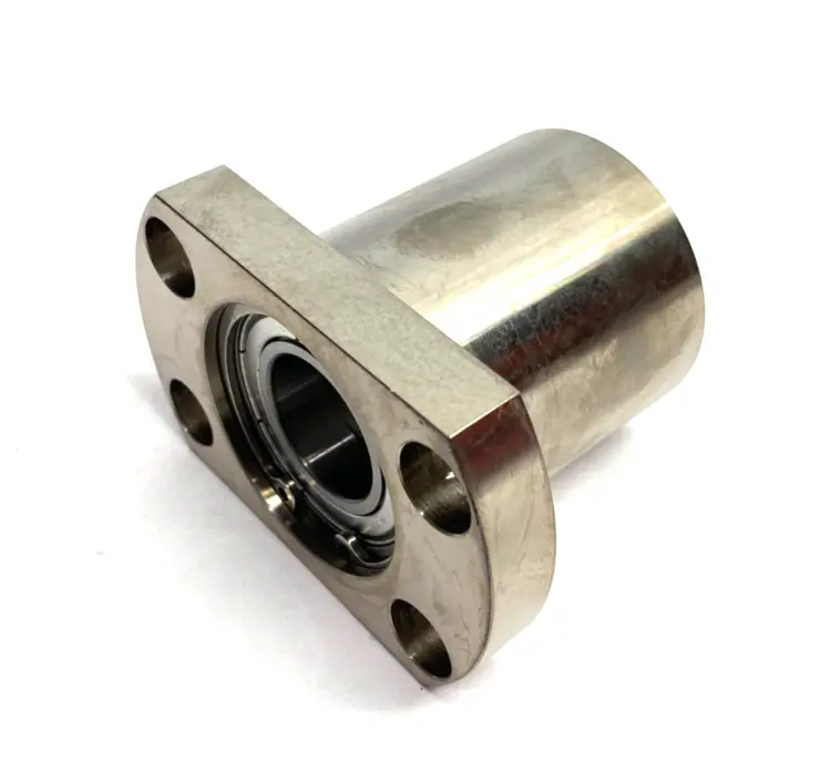 Used MISUMI FLANGED HOUSED DOUBLE BEARING, RETAINED, ROUND Bearings | Maverick Industrial Sales #1105138