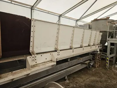 USED HOSOKAWA TWO-STAGE PLASTIC SHREDDING AND GRANULATION SYSTEM