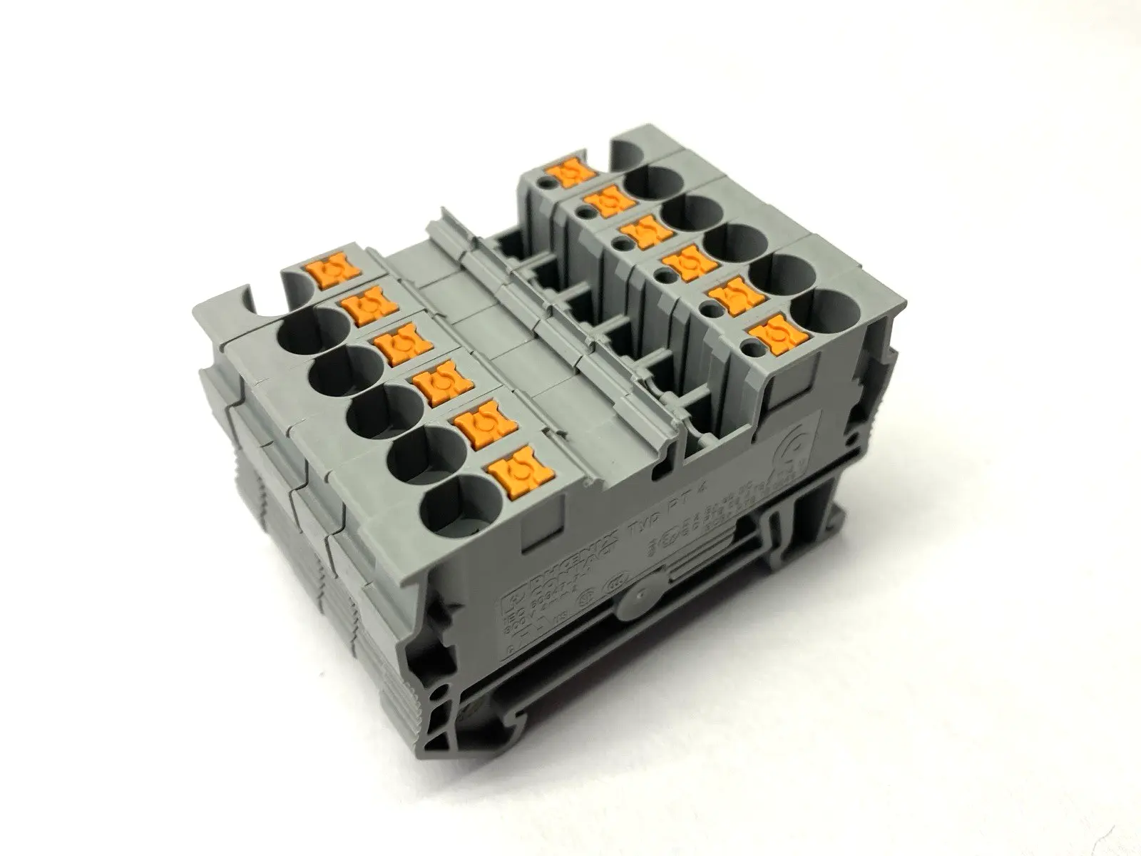 USED PHOENIX CONTACT FEED-THROUGH TERMINAL BLOCK 3211757 LOT OF 6