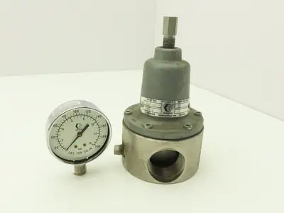 Graco 208-997 Low Pressure Corrosion Resistant Back Pressure Regulator w/Gauge