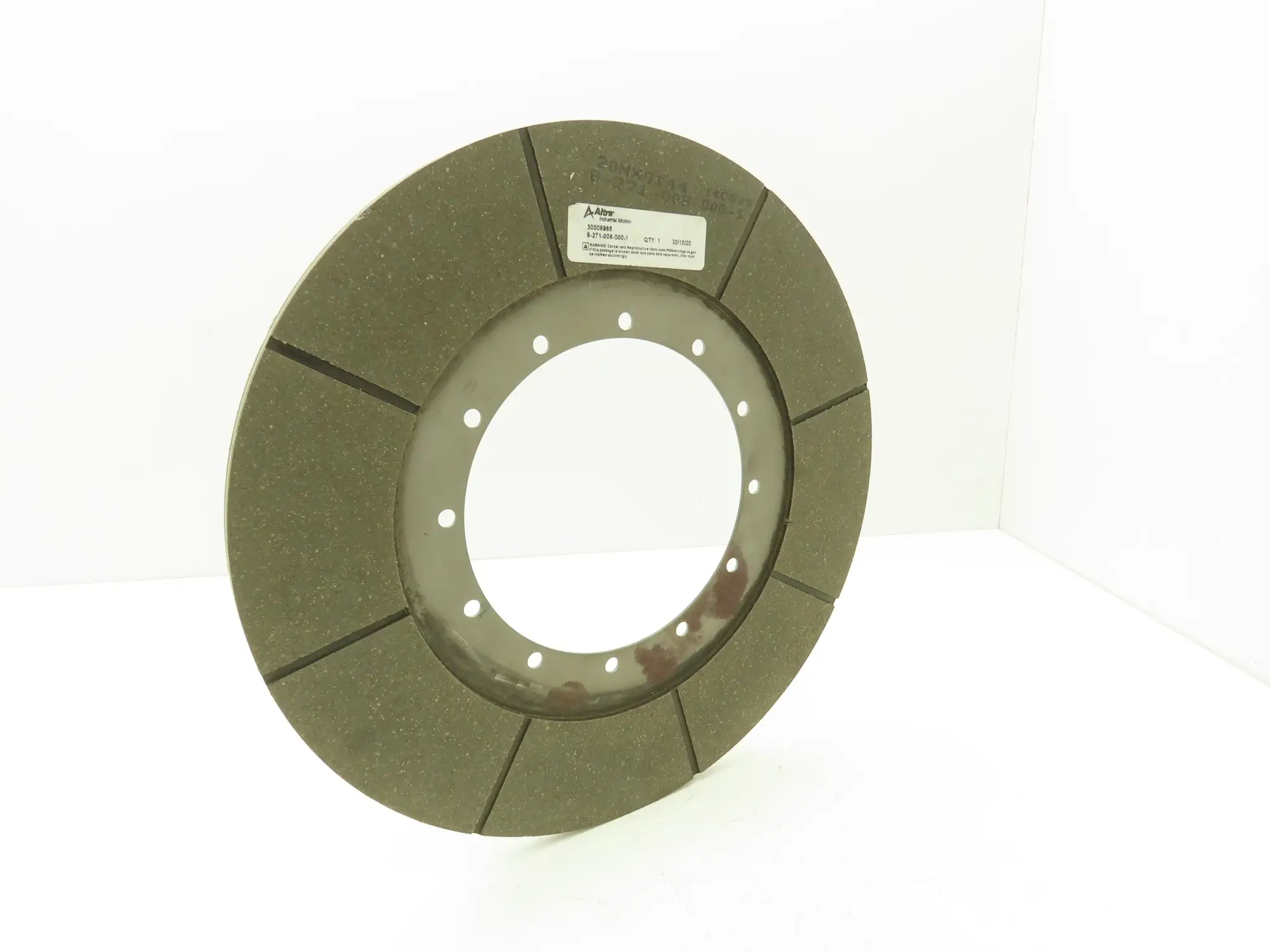 Regal Rexnord Altra 8-271-008-000-1 Friction Disc Clutch Brake 14" OD 6-3/8" ID