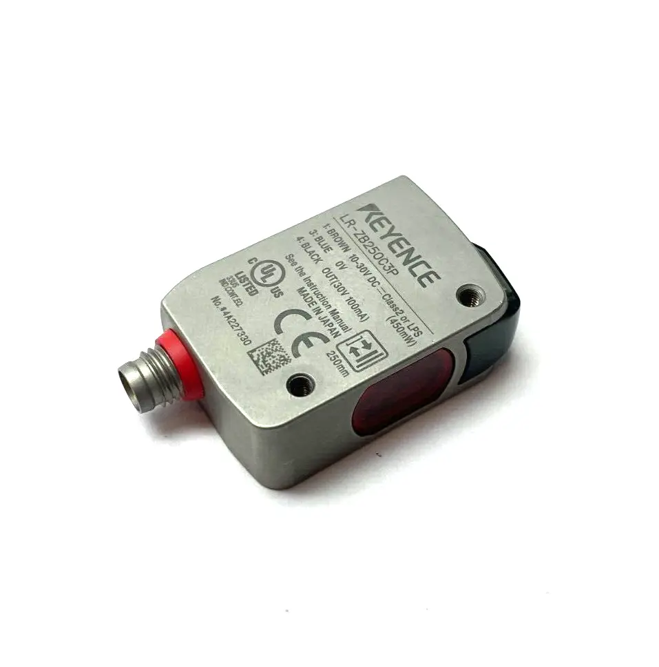 USED KEYENCE SELF-CONTAINED CMOS DISTANCE BASED LASER SENSOR 3-PIN M8