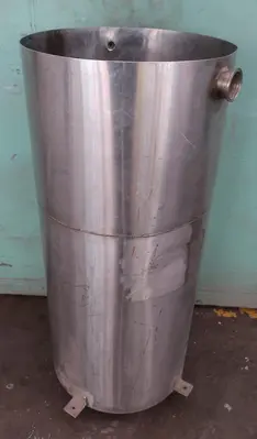 SPC8978  Tank 40 gallon vertical tank, Stainless Steel, conical
