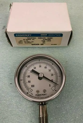 ASHCROFT INDUSTRIAL DURALIFE GAUGE 25 1009SW 02L