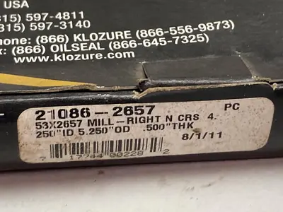 New | in-Stock GARLOCK KLOZURE 21086-2657 Pump & Valve Parts Ohio US | Surplus Asset Holdings #1243398