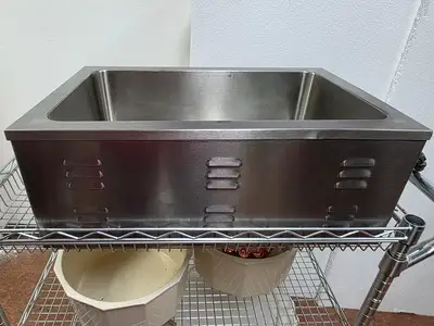 Used Nemco Used Nemco 6055A Stainless Countertop Food Warmer - 120V, 1200W - FG9 Hot Food Warming, Holding, & Transport Cabinets Illinois US | Falcon Restaurant Supply #1373568