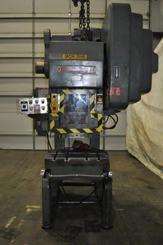 BLISS  FLYWHEEL O.B.I. PUNCH PRESS  45 TON capacity, MODEL C-45