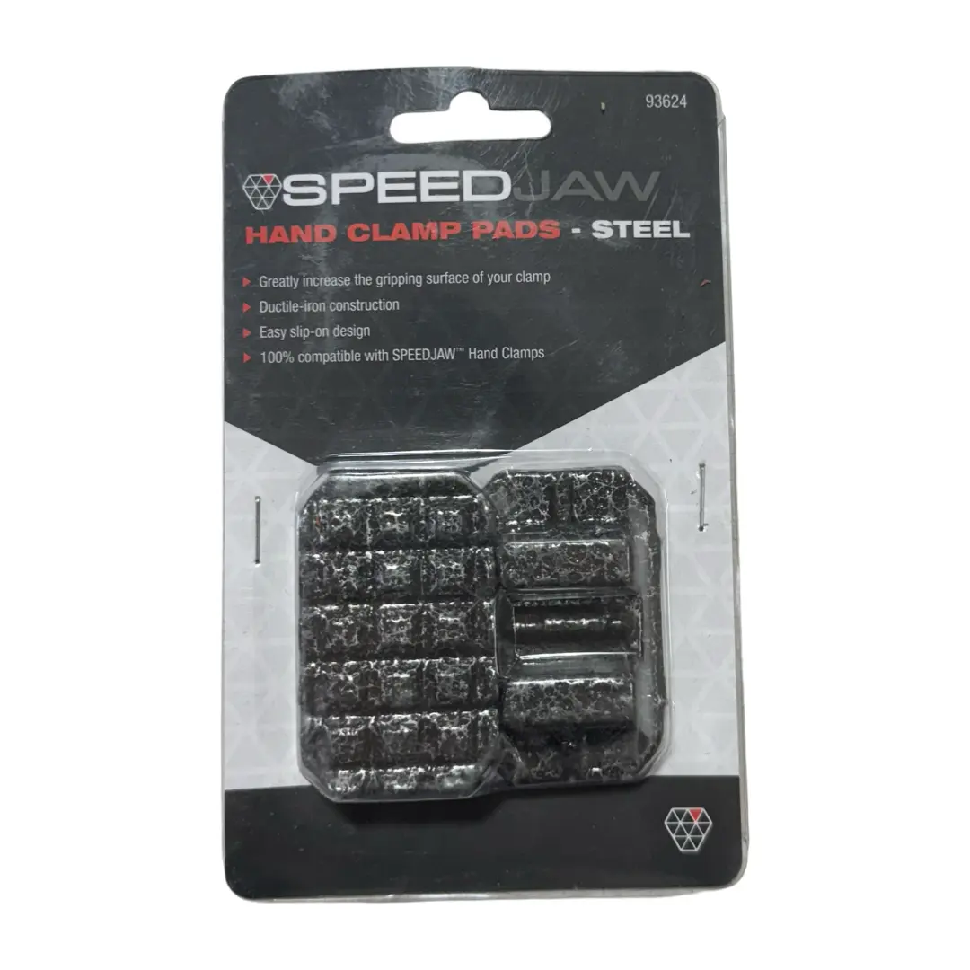 Steelman 2-Piece Ductile Iron Hand Clamp Jaw Pads Non-Marring