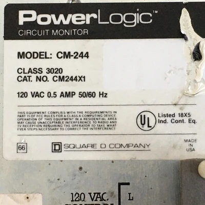 USED Square D CM-244