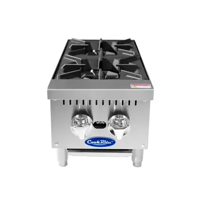 New | in-Stock Atosa New Atosa ACHP-2 HD 12" Countertop Gas (2) Burner Hotplate with Total 64,000 BTU Hot Plates Illinois US | Falcon Restaurant Supply #1375222