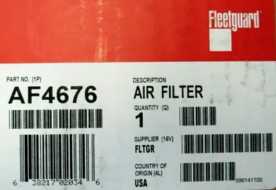 NEW FLEETGUARD AF4676 AIR FILTER