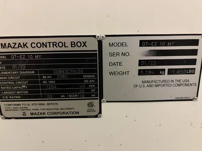 2022 MAZAK QT-EZ10 MY CNC Lathes | Global Machine Brokers, LLC (5)