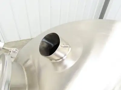 CFR 30 Gallon Cone Insulated Mixing Tank Jacketed 304 Stainless Steel Sanitary