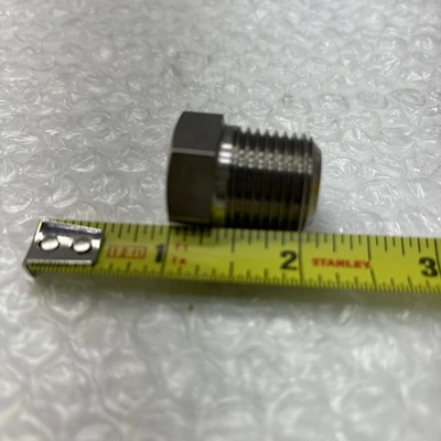 ** New 1/2" NPT Threaded Hex Head Plug  Titanium (QTY Of 4) Fast Shipping #