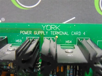 York 031-01382-D000 Millennium Chiller Power Supply Terminal Card Rev. D Used
