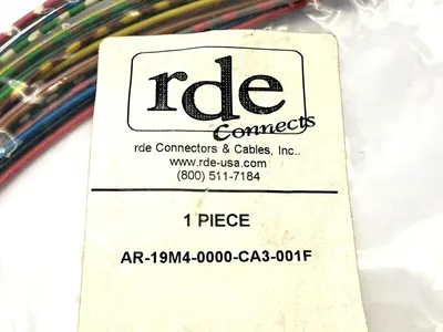 NEW RDE CONNECTS FLANGE CONNECTOR FRONT MOUNT CABLE ASSEMBLY