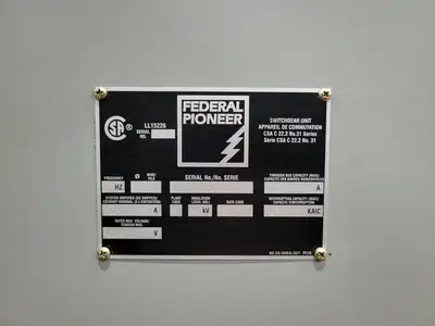 1200A 4160V Switchgear, Main Breaker & Tie Breaker w/ 2 Auxiliary Units