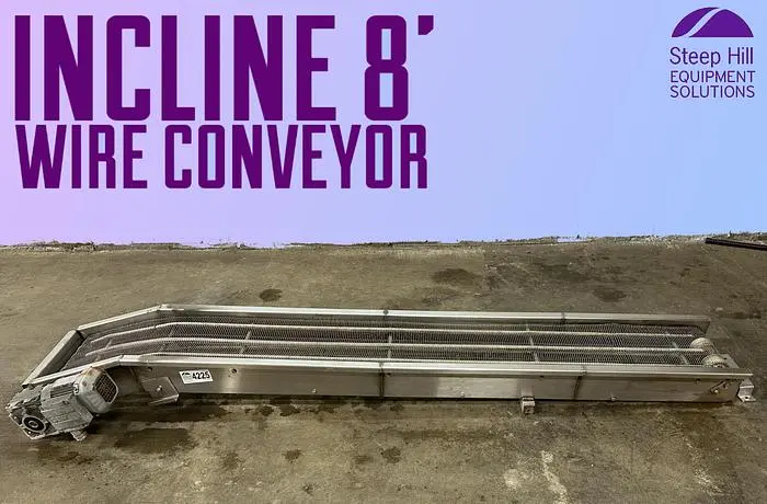 Incline 8' Wire Conveyor