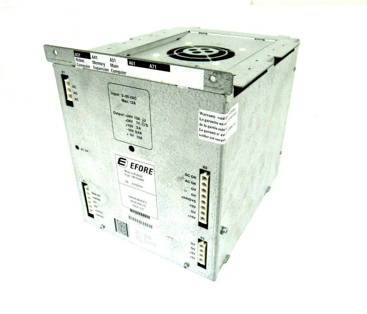 USED ABB 3HAB5845-1 POWER SUPPLY DSQC334 SR-92A060 3HAB58451