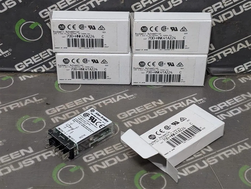 Lot of 5 Allen Bradley 700-HNK41AZ24 Ultra-Slim Timing Relays 0.1-1 Minute New NIB