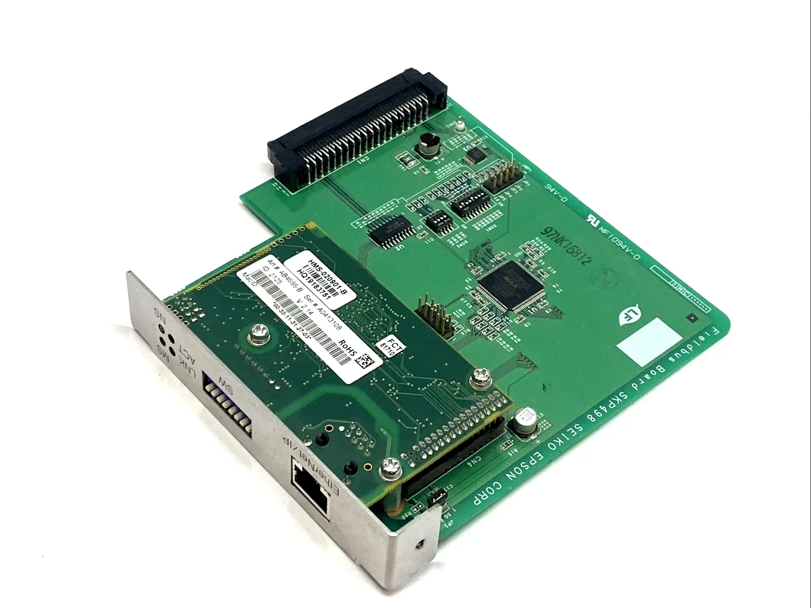 USED EPSON FIELDBUS BOARD SEIKO 6XNS11/02 ETHERCAT/IP SKP498