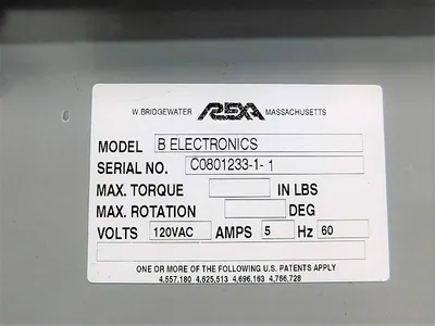 USED REXA B ELECTRONICS