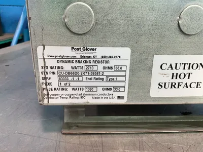 Used POST GLOVER CUDB66D02K71595812 Resistors Ohio US | HGR 24 #1263217