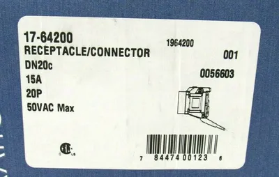 NEW MELTRIC 17-64200 RECEPTACLE / CONNECTOR 1764200