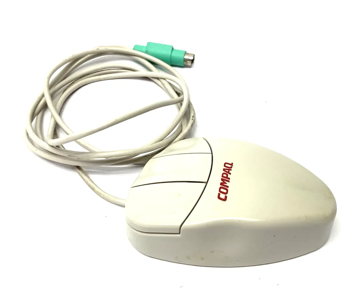 USED LOGITECH MOUSEMAN COMPAQ THREE-BUTTON MOUSE 269210-006
