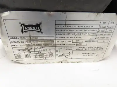 Advanced Motors & Drives FL7-4001 Landoll DC Direct Drive Motor 48V B30/42E180D