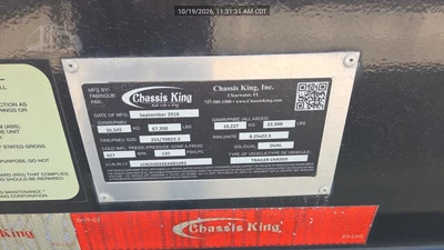 Used 2019 CHASSIS KING _UNKNOWN_ Chassis Illinois US | River Roads Sales & Leasing #1693747