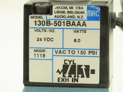 Used MAC _UNKNOWN_ Valves/Fittings Indiana US | Arrow Industrial #1408769