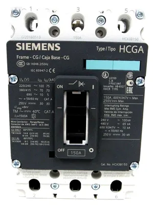 NEW SIEMENS HCX3B150 CIRCUIT BREAKER 150A 3 POLE 3VL1115-2KM30-0AA0