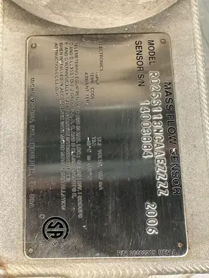Micro Motion R025S113NCAAEZZZZ 160mA MASS FLOW SENSOR (3.6.5)