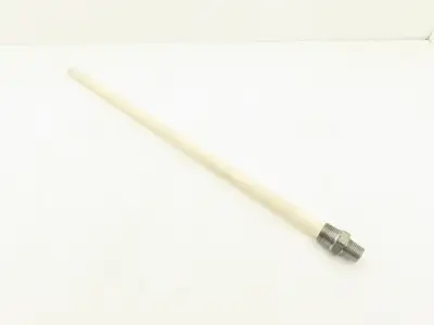 Nutech CPT-A4-24-240 Ceramic Thermocouple Protection Tube 24" L 3/4 & 1/2" NPT