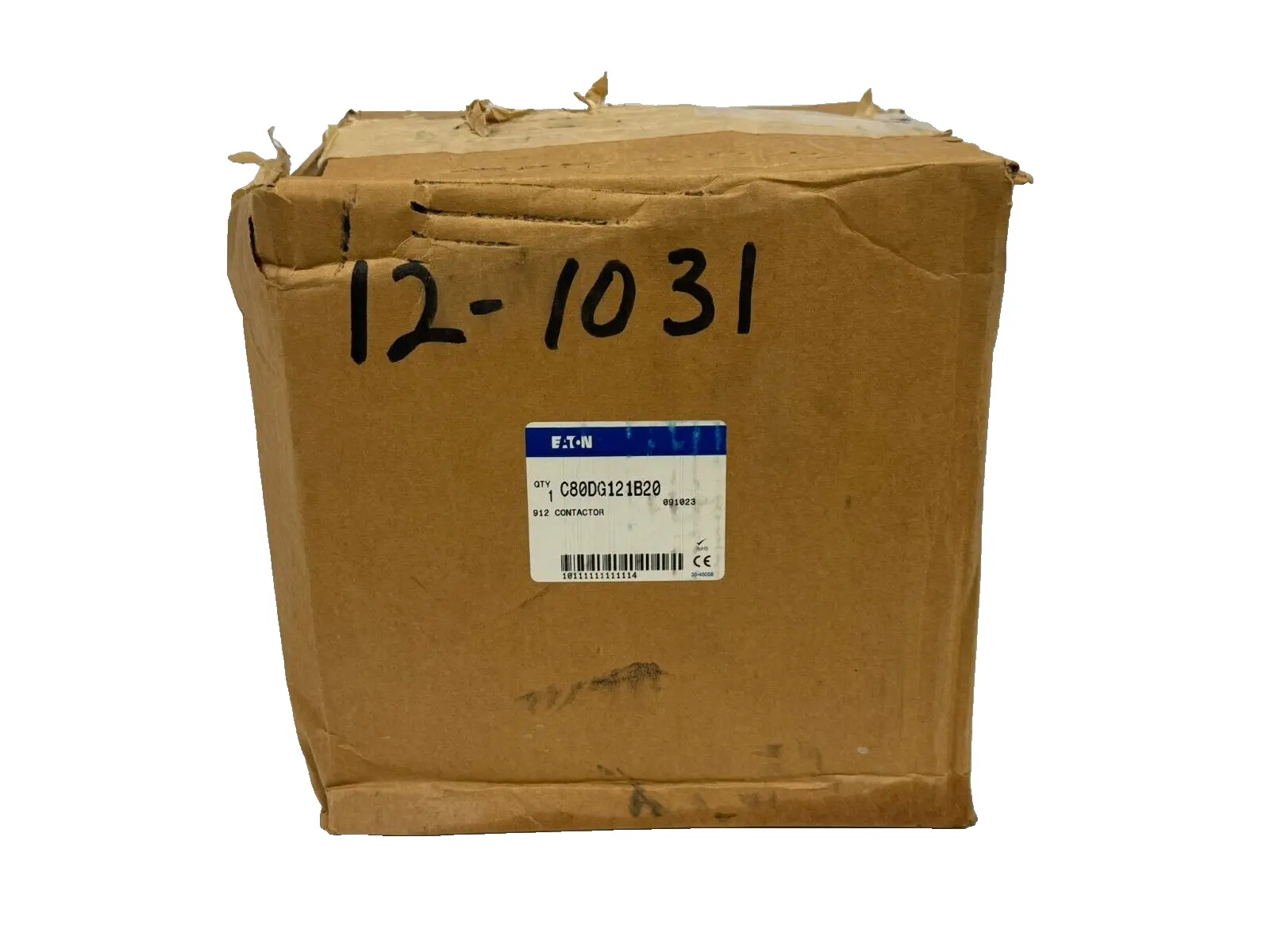 NEW EATON C80DG121B20 NEMA SIZE 2 DC 912 CONTACTOR 600VDC W/ 1549-1 COIL