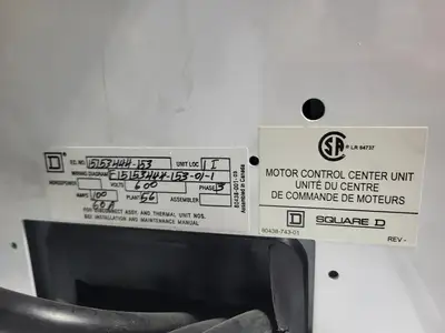 USED SQUARE D MODEL 6