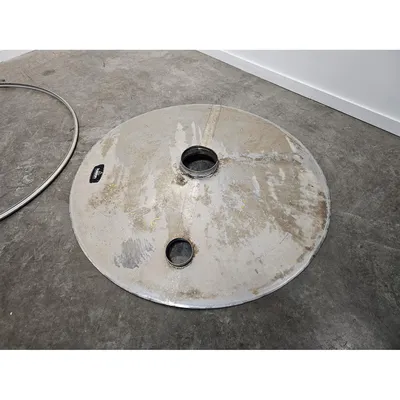 Used 60" Diameter Stainless Steel Separator Screener Cover and Clamp