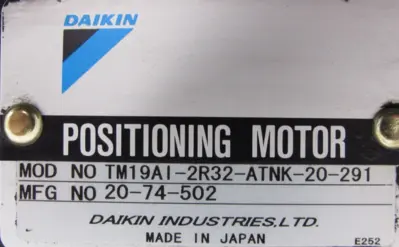 NEW DAIKIN TM19AI-2R32-ATNK-20-291 POSITIONING MOTOR TM19AI2R32ATNK20291