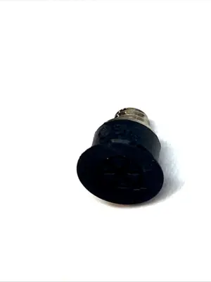 USED SMC THIN FLAT VACUUM PAD 10 MM NBR M5 MALE THREAD LOT OF 2