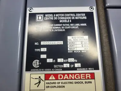 USED SQUARE D MODEL 6