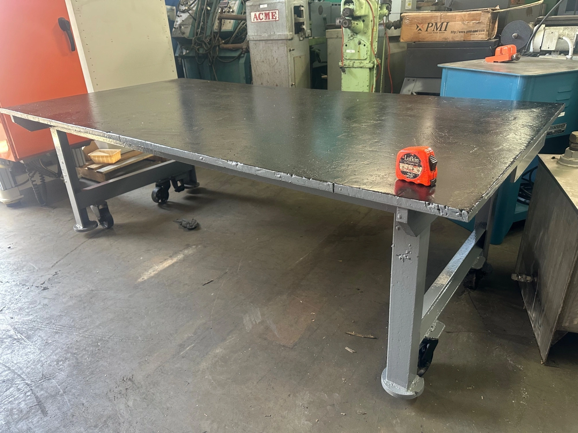 3/4" Thick Steel Layout Table 4' x 8' #7825 #1