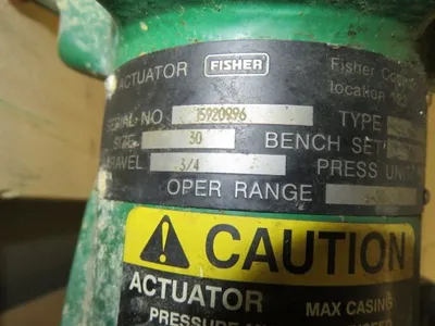 Fisher control valve type EZ, size 3/4"-600, material CF8M