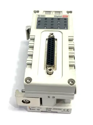Used SMC Serial Transmission Digital Output Module, PNP 24-Points, 24VDC PLC Processors Michigan US | Maverick Industrial Sales #1389225