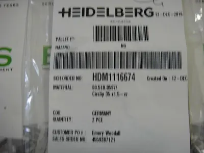 USED HEIDELBERG 005100597