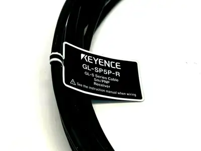 GL-SP5P-R | Keyence  Series GL-S Light Curtain Receiver Cable 5M PNP - New – Open box