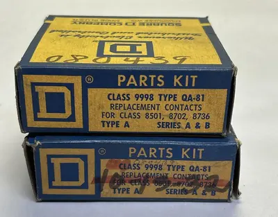 New | in-Stock SQUARE D 9998QA-81 Miscellaneous Equipment (Electrical & Power) | Surplus Asset Holdings #1199473
