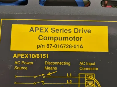 APEX6151,87-016728-01A | Parker APEX6151 Apex Series Drive Compumotor 87-016728-01A - Used